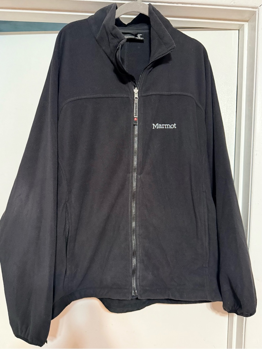 Marmot Black Lightweight Full-Zip Fleece Jacket